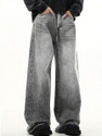 YAMEETFIT Straight Fit Men Grey Jeans