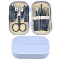 YANCI® 14 in 1 Manicure Pedicure Kit, Manicure Kit for Men Women Professional, Mens Nail Grooming Kit, Manicure Tools with Travel Case for Home, Salon, Travel, Gift (Blue)
