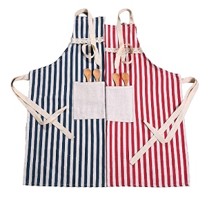 yanci aprons for women and men adjustable kitchen cooking apron with pockets cotton linen soft chefs apron for baking gardening cooks restaurant bbq