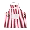 YANCI® Aprons for Women and Men, Adjustable Kitchen Cooking Apron With Pockets Cotton Linen Soft Chefs Apron for Baking Gardening Cooks Restaurant BBQ