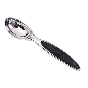 yanci heavy duty ice cream scoop stainless steel ice cream spoon with soft and comfortable rubber handle kitchen gadgets for cookie dough gelato sorbet sundaes and more