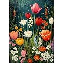 Yanfairy Wildflower Art Painting Kits for Adults, Full Drill Diamond Dots Paintings for Beginners, Round 5D Paint with Diamonds Pictures Gem Art Painting Kits DIY Crafts Kits 12x16inch