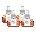 Yankee Candle ScentPlug Refill for Plug in Air Fresheners, Scented Oil Refills, Long Lasting Home Fragrance, Odor Eliminating Fragrance, Red Apple Pumpkin (Pack of 4)
