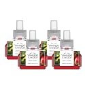Yankee Candle ScentPlug Refill for Plug in Air Fresheners, Scented Oil Refills, Long Lasting Home Fragrance, Macintosh (Pack of 4)