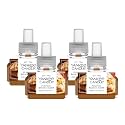 Yankee Candle ScentPlug Refill for Plug in Air Fresheners, Scented Oil Refills, Long Lasting Home Fragrance, Odor Eliminating Fragrance, Pumpkin Banana Scone (Pack of 4)