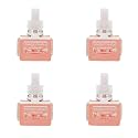 Yankee Candle ScentPlug Refill for Plug in Air Fresheners, Scented Oil Refills, Long Lasting Home Fragrance, Odor Eliminating Fragrance, White Strawberry Bellini (Pack of 4)