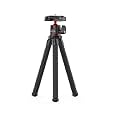Yantralay YT-11 Flexible Gorillapod Vlogging Tripod with 360° Ball Head,Phone Holder & Cold Shoe Mount Compatible with Canon/Nikon/Sony/Hero & Other Action Cameras Mobiles,Vlogging Accessories