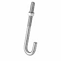 Yaocom 1 Pcs J Bolt with Nut 3/8"-16x5 Stainless Steel, Stainless Steel
