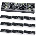 Yaocom 10 Pack Baseboard Register Vent 24 Inch Air Vent Covers, Black