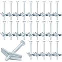Yaocom 100 Pcs 1/4" X 3" Toggle Bolts and Wing Nut Wall Anchor for Drywall