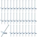 Yaocom 100 Pcs 1/4" X 6" Toggle Bolts and Wing Nut Wall Anchor for Drywall