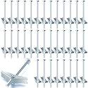 Yaocom 100 Pcs 1/8" X 2" Toggle Bolts and Wing Nut Wall Anchor for Drywall