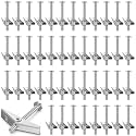 Yaocom 100 Pcs 3/16" X 2" Toggle Bolts and Wing Nut Wall Anchor for Drywall