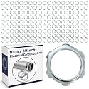 Yaocom 100 Pcs Electrical Conduit Lock Nut Rigid Lock Nut, 3/4 Inch