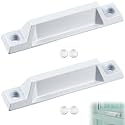 Yaocom 2 Pcs Window Sash Lift, Die-cast Zinc 3-5/16" Handle, White