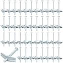 Yaocom 200 Pcs 1/4" X 3" Toggle Bolts and Wing Nut Wall Anchor for Drywall