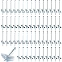 Yaocom 200 Pcs 1/8" X 2" Toggle Bolts and Wing Nut Wall Anchor for Drywall