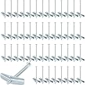 Yaocom 200 Pcs 3/16" X 3" Toggle Bolts and Wing Nut Wall Anchor for Drywall