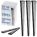 Yaocom 25 Pcs 10d(3") Hardened Cut Masonry Nail, Rose Nail Masonry