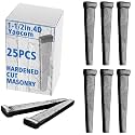 Yaocom 25 Pcs 4d(1-1/2") Hardened Cut Masonry Nail, Rose Nail Masonry