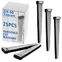 Yaocom 25 Pcs 6d(2") Hardened Cut Masonry Nail, Rose Nail Masonry