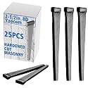 Yaocom 25 Pcs 8d(2-1/2") Hardened Cut Masonry Nail, Rose Nail Masonry