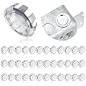 Yaocom 36 Pcs Knockout Seal Electrical Box Plugs for 3/4 Inch Pipe