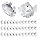 Yaocom 36 Pcs Knockout Seal Electrical Box Plugs for 1/2 Inch Pipe