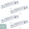 Yaocom 4 Pcs Window Sash Lift, Die-cast Zinc 3-5/16" Handle, White