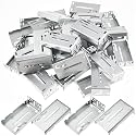 Yaocom 40 Pcs Drawer Slide Brackets Rear Mounting Brackets, 1.77 Inch 45mm