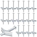 Yaocom 50 Pcs 3/8" X 4" Toggle Bolts and Wing Nut Wall Anchor for Drywall