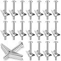 Yaocom 50 Pcs 5/16" X 3" Toggle Bolts and Wing Nut Wall Anchor for Drywall