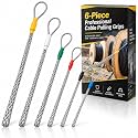 Yaocom 6 Pcs Cable Puller Socks 4-25 mm Wire Pulling Grip Kit