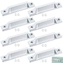 Yaocom 8 Pcs Window Sash Lift, Die-cast Zinc 3-5/16" Handle, White