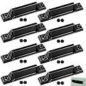 Yaocom 8 Pcs Window Sash Lift, Die-cast Zinc 3-5/16" Handle, Black