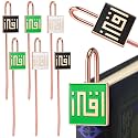 Yaocom Islamic Quran Bookmark with Quran Calligraphy, 6 Pcs, Square
