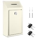Yaocom Metal Money Box,Beige,10.24 x 5.71 x 2.95 Inch,No Lid