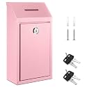 Yaocom Metal Money Box,Pink,10.24 x 5.71 x 2.95 Inch,No Lid
