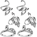 Yaomiao 6 Pcs Crochet Tension Rings for Crocheting Adjustable, 3 Styles