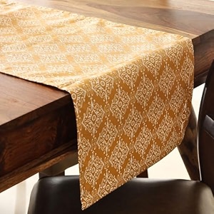 the yard house wipeable and anti-skid table runners dusty rose 6034x1434 - 4 seater