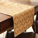 THE YARD HOUSE, Wipeable and Anti-Skid Table Runners (Dusty Rose, 60"X14" - 4 Seater)