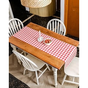 the yard house wipeable and anti-skid table runners dusty rose 6034x1434 - 4 seater
