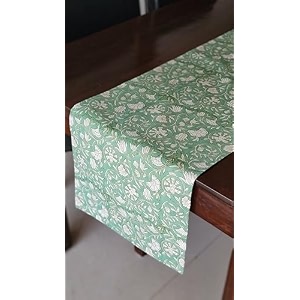 the yard house wipeable and anti-skid table runners forest pine 6034x1434 - 4 seater
