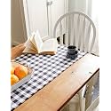 THE YARD HOUSE, Wipeable and Anti-Skid Table Runners (Dusty Rose, 60"X14" - 4 Seater)
