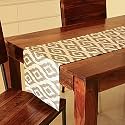 THE YARD HOUSE, Wipeable and Anti-Skid Table Runners (Dusty Rose, 60"X14" - 4 Seater)