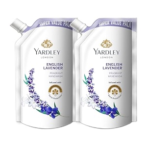 yardley london english lavender 600ml pack of 2 fragrant handwash infused with pure lavender oil germ protection for soft amp fragrant skin