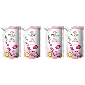 yardley london floral essence iris amp violet fragrant handwash refill 750ml pack of 4