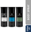 Yardley London Gentleman Deo Tripack - Classic, Urbane, and Royale-Masculine Fragrance Body Deodorant Spray - For Men