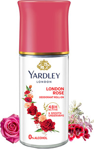 yardley london london rose anti-perspirant with 48-hour active sweat protection deodorant roll-on - for women 50 ml