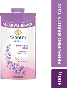 yardley london morning perfumed talcum powder for women - 97 naturally derived